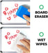 carrotez Retractable Dry Erase Markers, Low Odor Whiteboard Markers, Bullet Tip, Thick Barrel, 12 Count, Red...
