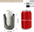 Ceramic Bathroom Cup Dispenser with Stylish Vertical Stripes - Disposable Mouthwash Cup Holder Holds 3-4oz Paper Cups for Rinsing Cups on Bathroom...