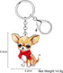 Acrylic Cute Dog Pets Keychain for Women Girls Kawaii Puppy Key ring Gifts for Purse Car Keys Dog Lovers...