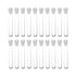 Othmro 100Pcs Clear Plastic Test Tubes with White Caps, 12mmx75mm Mini Test Tubes with Lids, for Jewelry Seed Beads Powder Spice Liquid Experiment...