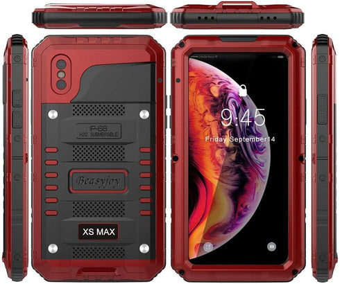 Beasyjoy Fit for iPhone Xs Max Case, Heavy Duty Built-in Screen Protector Full Body Protective Waterproof Shockproof Tough Rugged Military Grade D...