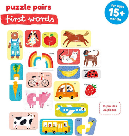 Puzzle Pairs First Words 15m+ Toddler Puzzle...
