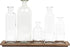 Creative Co-Op Set of 5 Vintage Bottle Vases on Wood Tray...