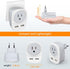 2 Pack Europe Travel Plug Adapter with 2 USB Ports and 1 AC Type Output Adapter, USA to Most of Europe, EU, Iceland, Spain International Power Plu...