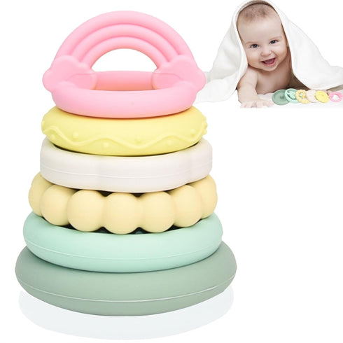 Baby Teething Toy, Silicone Teething Toys, Soft Baby Chew Toys for Sucking Needs, Suitable for Babies of Any Age...