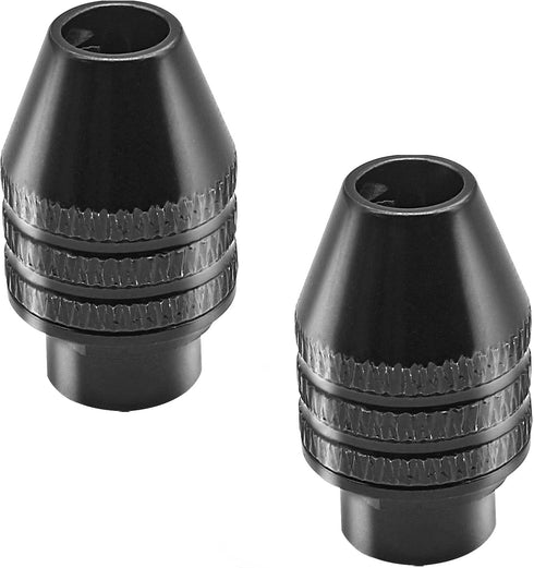 2Pcs Multi Quick Change Keyless Chuck Replacement, 4486 Keyless Chuck,Ideal for 1/32” (0.8mm) to 1/8” (3.2mm) Shank Rotary Tool Accessories...