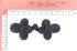 Chinese Frogs Button Closures Hook & Eye Fastener - Sewing Quilting Renaissance Dance Hawaiian Bridal Costumes Outfit Drapery Decor- Black-Large S...