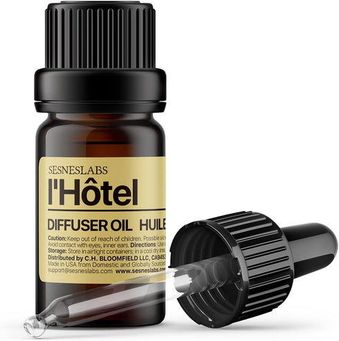l'Hotel Diffuser Oil, White Floral Citrus Scent, Lifestyle Hotel Collection, Neroli, Bergamot, Green Tea, Laurel Leaf, Amber, Musk Essential Oils ...
