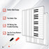 9"X12" Lapboard Double Sided Musical Notes whiteboard for Kids Students, Dry Erase Music Staff White Boards, Musicians and Home with Two Markers...