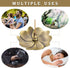 Sakura Flower Incense Holder, 5PCS Bronze Incense Burner Holder with Silk Pouch, Bowl-Shape, Lotus Multihole, Cone Shape and Gourd-Shape Ash Catch...