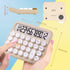 Mechanical Switch Calculator, Desktop Calculator 12 Digit Large LCD Display Big Button Calculator for Christmas Apricot Clear Standard for Daily a...