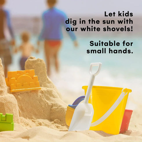 Top Race 6 Pack of 5 Beach Pails Sand Buckets and Shovels Toy | Pool and Swim Toys for Kids | Toddler Sandcastle Molds | Kids Sandbox Accesory Set...