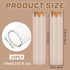 BENECREAT 10 Pack 60ml Glass Test Tube with Cork Stopper Clear Flat Mini Glass Bottles Jars for Wedding Party Favors, Candy, Spices, Beads, Mother...