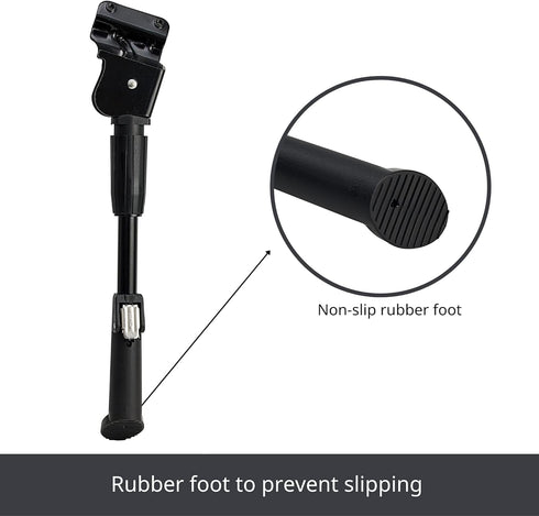 N+1 Bike Kickstand- Rear Mount Adjustable Bicycle Kickstand for 26"-29" Inch Mountain Bike, Road Bike, BMX, MTB, and eBikes...