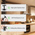 Aosome 2 Pcs Utensil Under Cabinet Holder 360° Rotating Stainless Steel Kitchen Utensil Holder Hangers 8-Hooks...