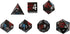 Metal Polyhedral DND Dice Set with Metal Box 7 Pieces Sward and Dragon D&D Dice for Dungeons and Dragons Role Playing Table Game (Grey and Red)...
