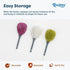 3 Pack Microfiber Delicate Duster & Detail Brush - Dual Ended Duster with Microfiber, Electrostatic and Washable Screen Static Cleaning Tool for O...