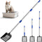 JAMIEWIN Extendable Cat Litter Scoop, Long Handle Litter Sifting Shovel, No Bending Back Detachable Cat Litter Sifter Non-Stick Heavy Duty Metal P...