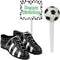 Soccer Foot Ball Birthday Party Cake Decoration Topper Mini Soccers Shoes Cleats Soccer Pick and Banner...