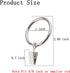 16 Pack Curtain Rings with Clips, Window Clip Rings Curtain Hooks Hangers Clip Rings for Hanging Drapery Drapes Bows, Mini 1 Inch Diameter, Fits u...