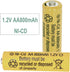 12 Packs 1.2V 800mAh NI-CD AA Rechargeable Batteries for Garden Landscaping Solar Lights, Security Lights...