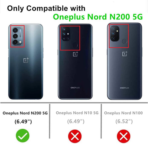 for OnePlus Nord N200 5G Case, Slim Flexible TPU for Girls Women Airbag Bumper Shock Absorption Rubber Soft Silicone Case Cover Fit for OnePlus No...