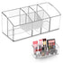 Makeup Organizer,Small Clear Makeup Brush Holder Organizer with 7 Slots for Vanity, Nail Polish, Lipstick, Bathroom Cosmetics Desktop...
