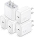 USB C Charger Block, TypeC Charging Blocks 5Pack, 20W PD Quick Fast Charger Box Brick Compatible with iPhone 15/14 Pro Max/14 Plus/13 Pro/12 Pro/A...