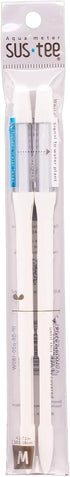 Aquameter (Medium White Refillable - Bundle of 2) - House Plant Soil Moisture Meter, Humidity Sensor Probe, Water Level Indicator - Best for Indoo...