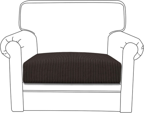 Easy-Going Stretch Chair Cushion Cover Sofa Cushion Furniture Protector Sofa Seat Sofa Slipcover Sofa Cover Soft Flexibility with Elastic Bottom(C...