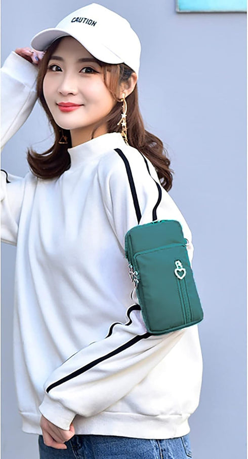 Mobile Phone Purses Bag,Waterproof Crossbody Phone Wallet Case, Cellphone Crossbody with Shoulder Strap,Outdoor Sweat-Proof Running Armbag,Crossbo...