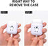 MAYCARI Cute Sheep Case for AirPods 2&1 with Keychain,?White? Animals Design Protective Soft TPU Cover Compatible with Apple AirPods Charging Case...
