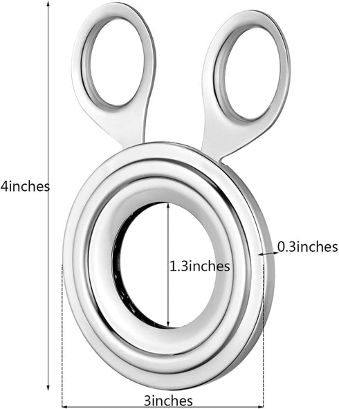 Boao 2 Pieces Egg Topper Cutter Stainless Steel Boiled Egg Cutter Cracker Shell Scissors Opener for Kitchen Tool Supply...