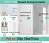 Door Lock Child Proof, Home Security Door Reinforcement Lock Withstand 800 lbs Door Latch Double Safety Security Protection for Your Home (Brown D...