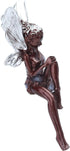 Tomotato Sitting Fairy Garden Statue Resin Crafts Flower Fairy Garden Decoration Figure Unique Shape Cute Resin Statue Miniature Figurine Sculptur...
