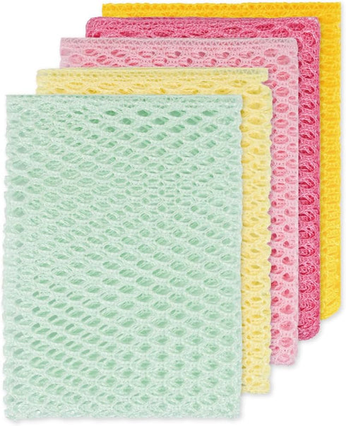 5PCS Innovative Dish Washing Net Cloths,Scourer,Quick Dry, Mesh net for Washing Dish, Dish wash net, Dish Sponge, Dish Scrubber 11" by 11"...