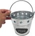 Tip Bucket Metal w/Stars Design for Bar, Club, Musicians, Bands, Street Performers | Bartenders Money Tip Jar 6 “ Diameter x 5.5” Hight...