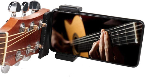 Mr.Power Guitar Bass Head Phone Holder Live Broadcast Bracket Clip Compatible with iPhone, Compatible with Samsung Smart Phones (Guitar Head Phone...