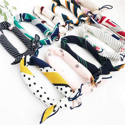 4 PCS Square Scarf Satin Silk Feeling Formal Square Neck Scarf Head Hair Wraps Neckerchief Scarf - 20x20 Inch - Style 4...