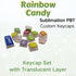 Rainbow Dye Sub PBT Keycaps,Pudding Keycaps Set, Custom Keycaps for Mechanical Gaming Keyboard,Shine Through Keycaps,Keycaps 60 Percent,Keycaps 75...