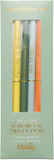 DesignWorks Ink Set of 4 Slim Metal Twisty Pens - Positivity Set...