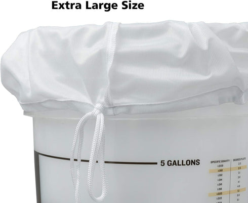 Jillmo Brew Bag, Extra Large (31”X22”) Reusable Brew in a Bag, 2 Pack, New Version...