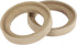 X AUTOHAUX Pair Car Beige Speaker Spacer Ring Adaptor Brackets Mounting Spacer Recess Bezel Plate Wood 77mm ID for 3.5 Inch Speakers...