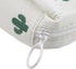 White Sanitary Napkin Storage Bag with Colorful Print Design Portable Zipper Menstrual Pad Bag Sanitary Napkins for Women Ladies,Cactus Bag with A...