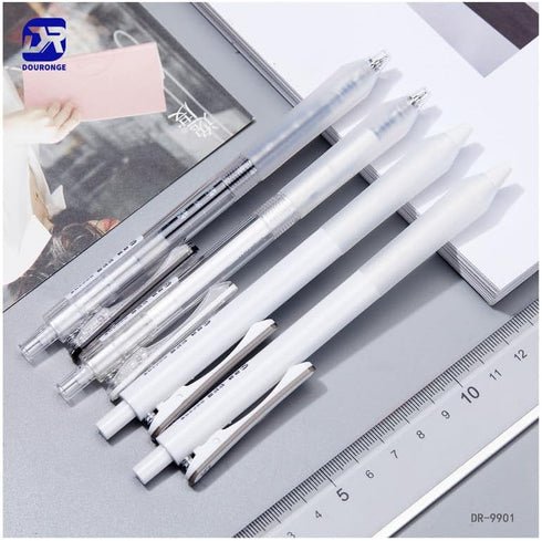 Gel Pens, Black Gel Ink Pens, 12 Pcs 0.5mm Fine Point Smooth Writing Pens, Ball Point Pens for Journaling, Ink Not Skip, Retractable Cute Aestheti...