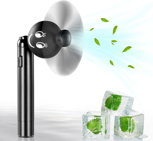 Personal Fan, Mini Handheld Fan,Battery Powered Smile Portable Travel Hand Fan Small Quiet Pocket Fans For Women Men Indoor/Outdoor Camping Shoppi...