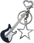 COLORFUL BLING Cute Heart Star Guitar Keychain Y2K Cute Strawberry Keyring Bag Charms Pendant Y2K Accessories for Women...