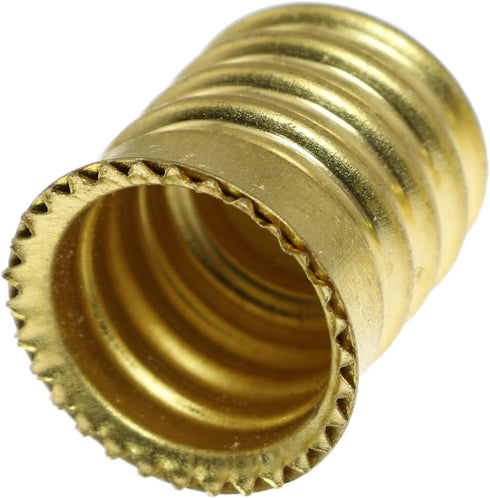 E14 to E12 Adapter SQXBK 8PCS Gold European Base to Candelabra Screw Lamp Adapter E14 to E12 Light Socket Reducer...