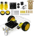 YIKESHU 2WD Smart Robot Car Chassis Kit with Speed Encoder Battery Box 2 Wheels Arduino Microbit Raspberry Pi DIY Toy Adult Age 16+...