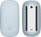 kwmobile Silicone Cover Compatible with Apple Magic Mouse 1/2 Cover - Soft Mouse Protector Grip - Light Blue...